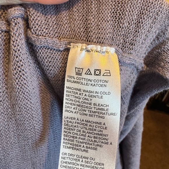 2 FOR $25 Core Life Blue Purple 100% Cotton Open Front Cardigan Sweater Size XS - Picture 6 of 8